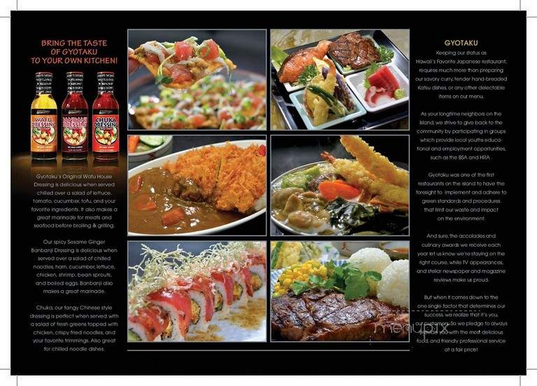 Gyotaku Japanese Restaurant - Pearl City, HI menu_pic
