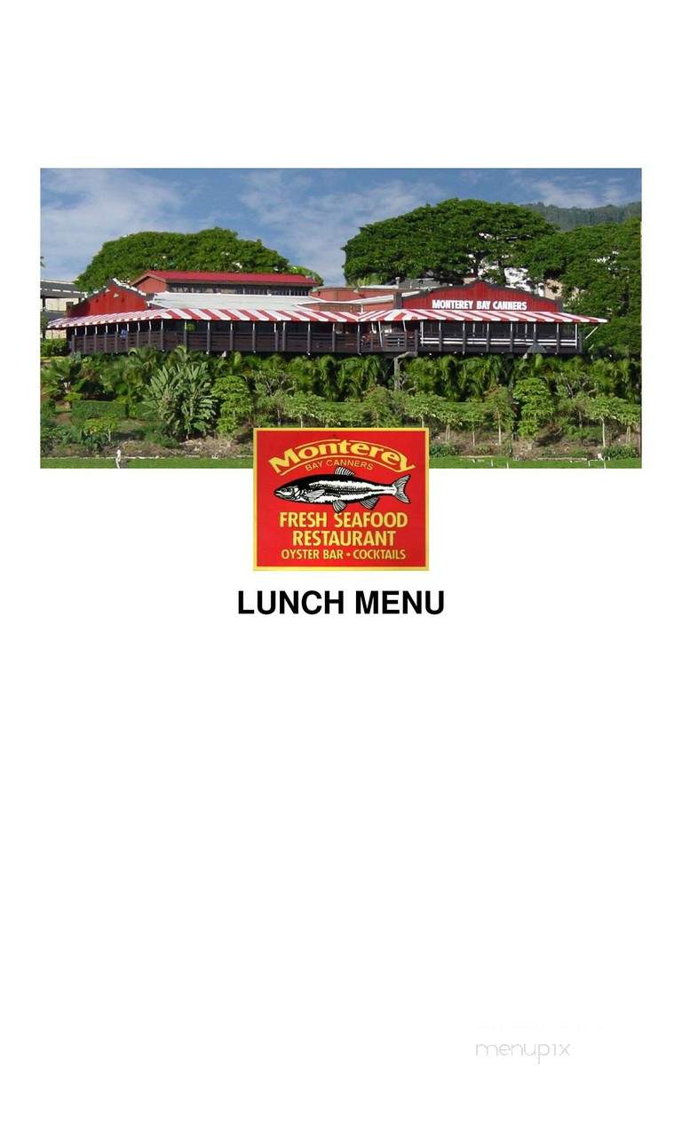 Monterey Bay Canners Fresh - Aiea, HI menu_pic
