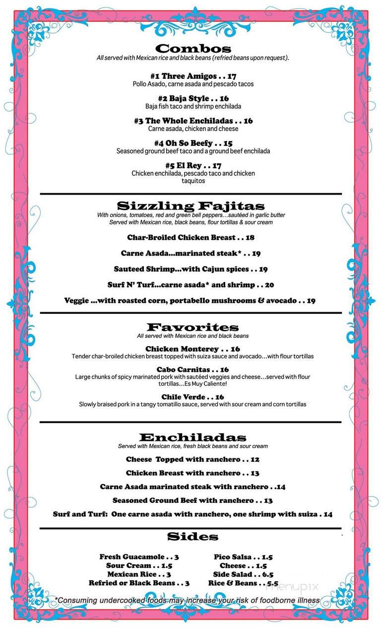 Fred's - Kihei, HI menu_pic