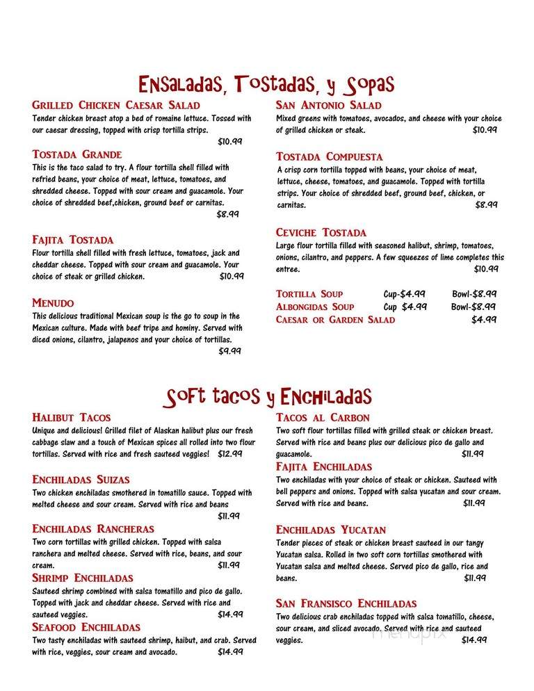 Casa Chavez Mexican Restaurant - Rock Springs, WY menu_pic