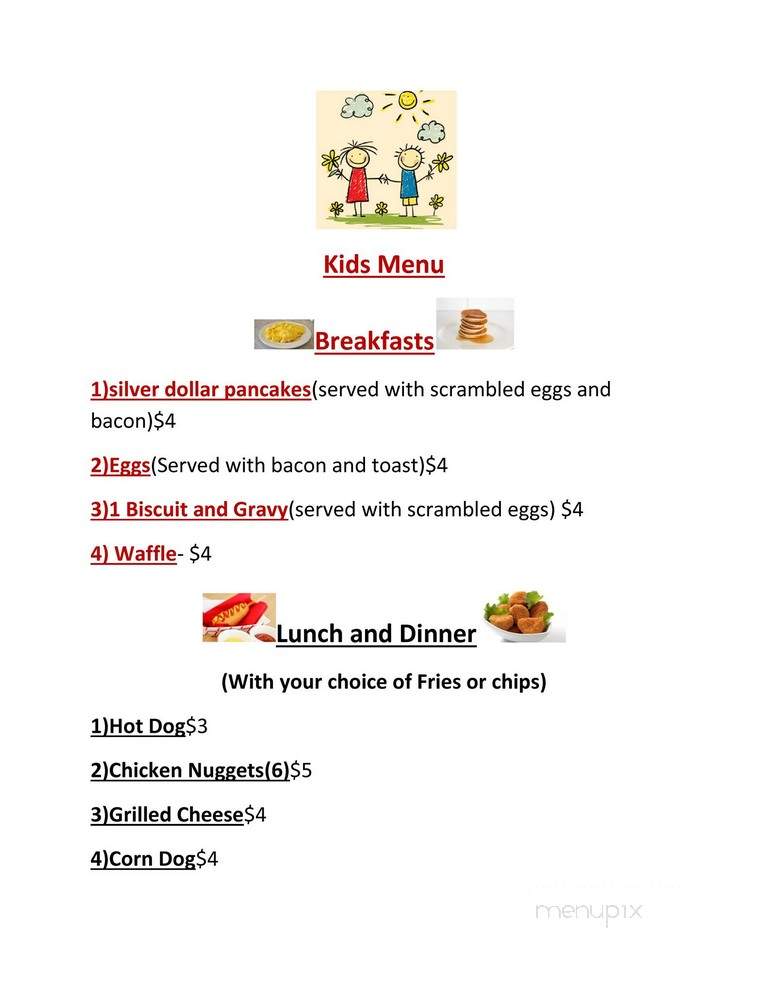 Edgerton Cafe - Edgerton, WY menu_pic