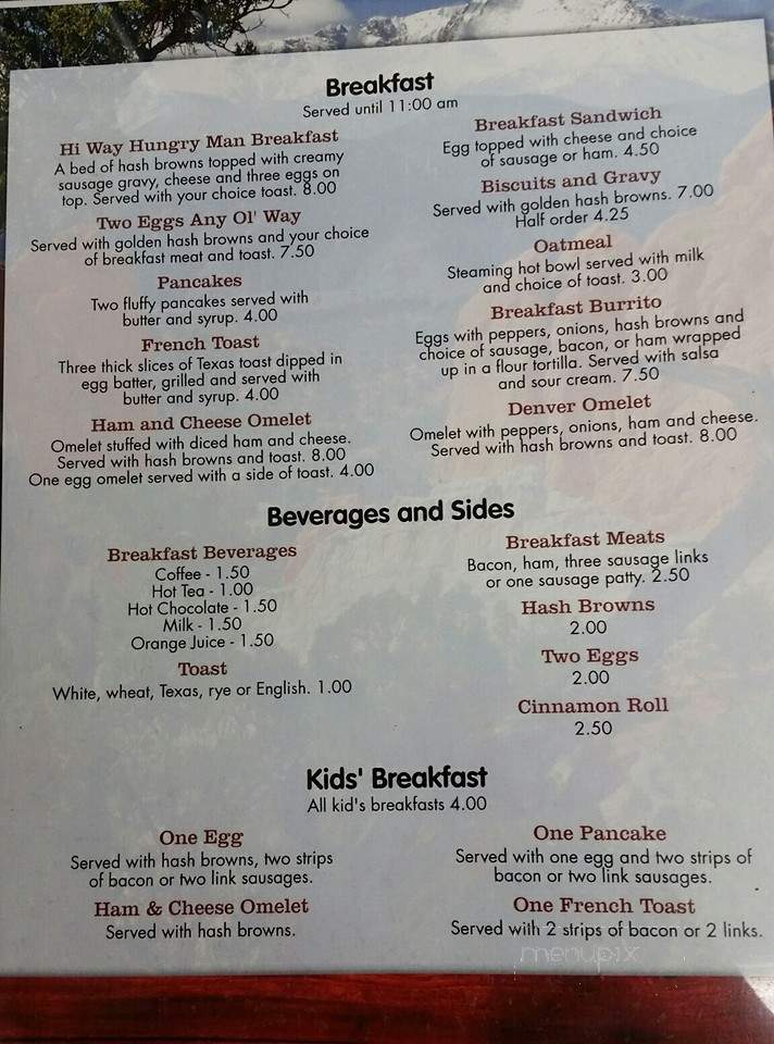 Hi Way Bar & Cafe - Manderson, WY