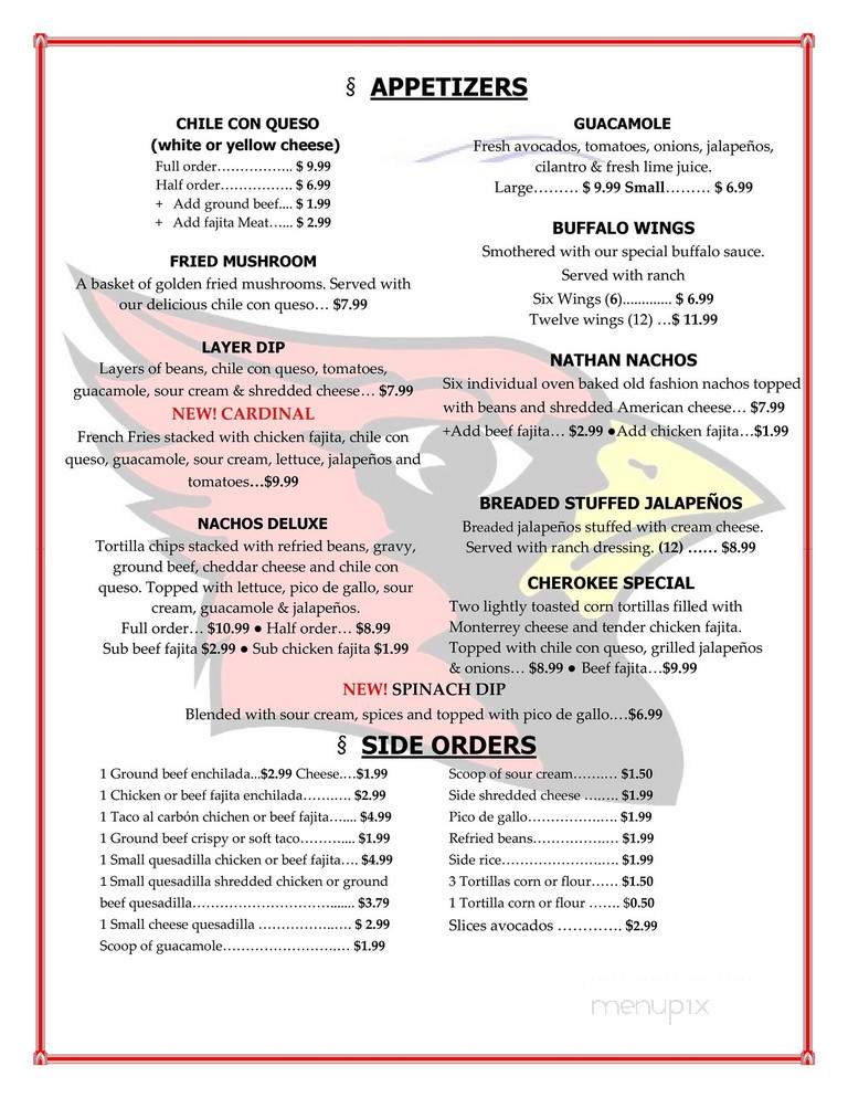 Las Rosas Mexican Restaurant - Houston, TX menu_pic