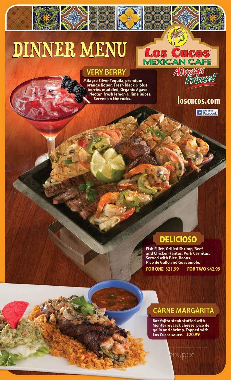 Los Cucos Mexican Cafe Xvii - Houston, TX menu_pic