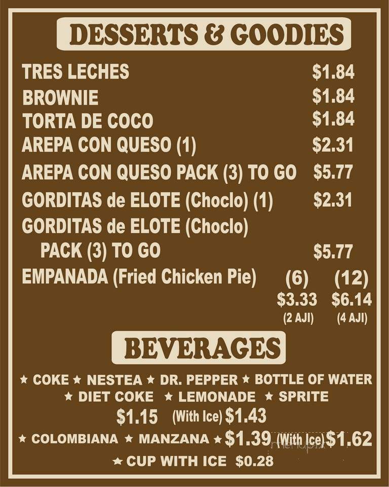 Pollo Riko - Houston, TX menu_pic