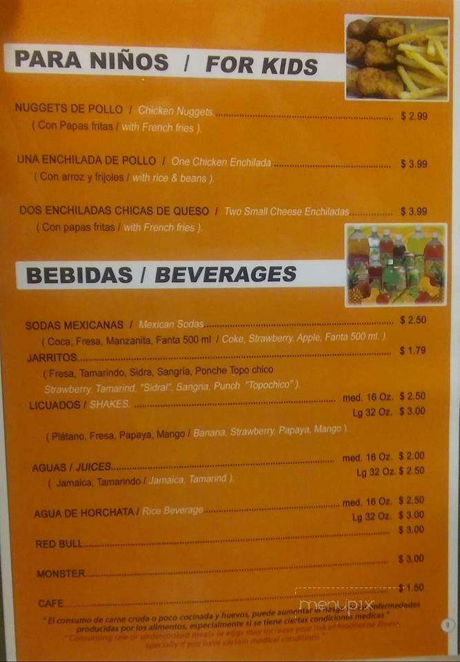 Tacqueria Michoacan - Houston, TX menu_pic