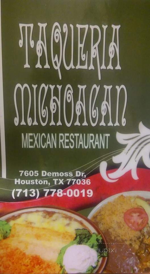 Tacqueria Michoacan - Houston, TX menu_pic