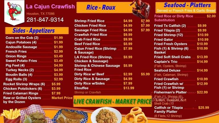 Louisiana Cajun Crawfish - Houston, TX