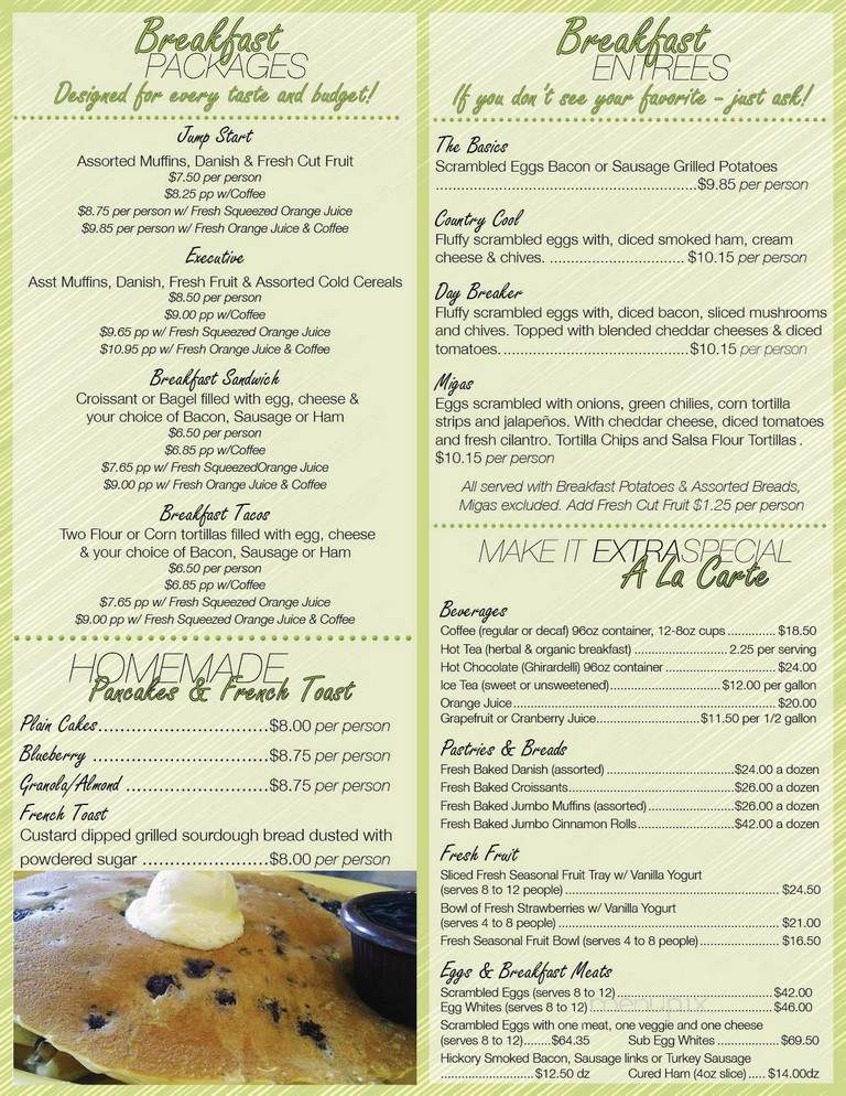 Le Peep - Houston, TX menu_pic