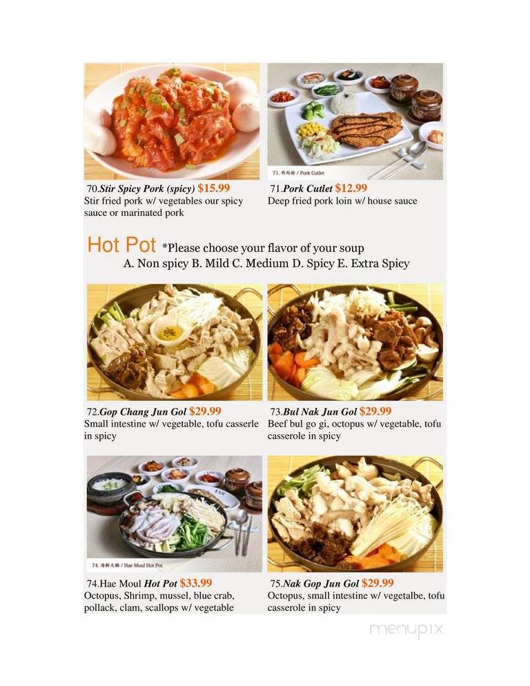 Tofu Village - Houston, TX menu_pic