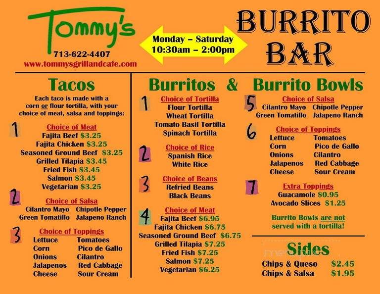 Tommy's Grill & Cafe - Houston, TX
