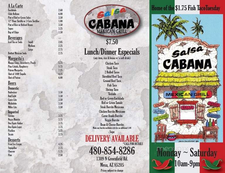 Salsa Cabana Mexican Grill - Mesa, AZ