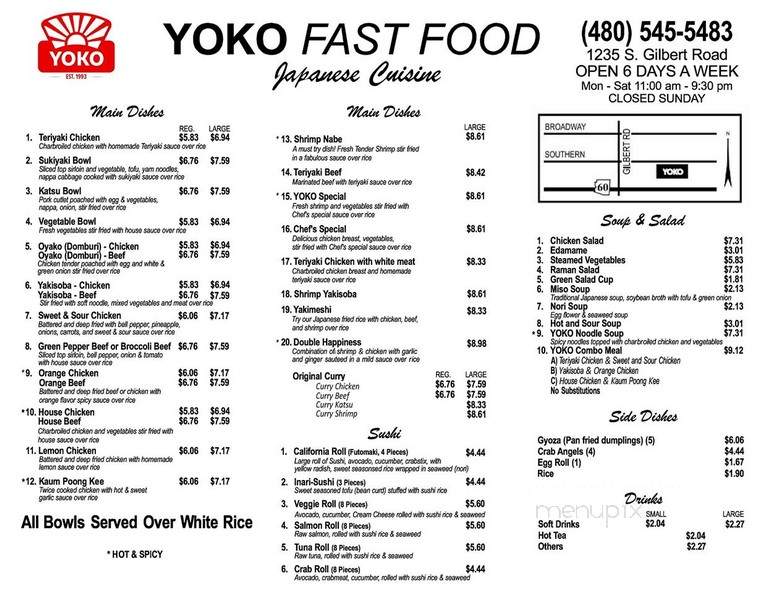 Yoko Fast Food - Mesa, AZ
