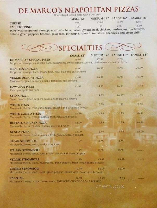 De Marcos Restaurant - Globe, AZ menu_pic