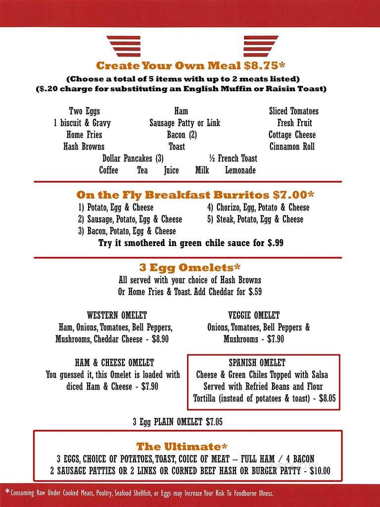 Sky Rider Coffee Shop - Marana, AZ menu_pic