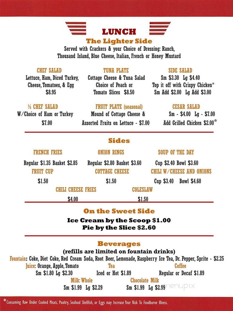 Sky Rider Coffee Shop - Marana, AZ menu_pic