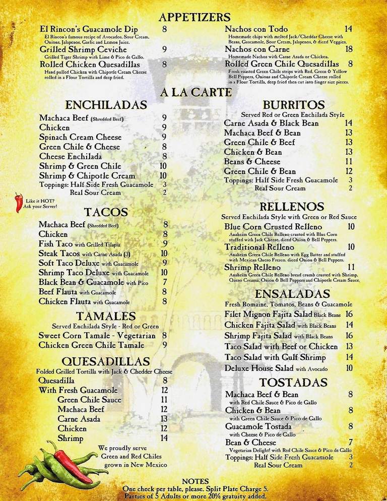 El Rincon Restaurante Mexicano - Sedona, AZ