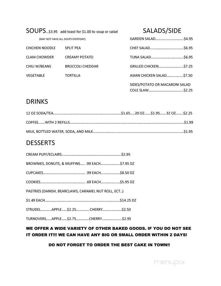 Goldsboro Bakery - Yuma, AZ menu_pic