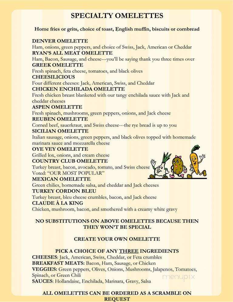 Egg Connection - Tucson, AZ menu_pic