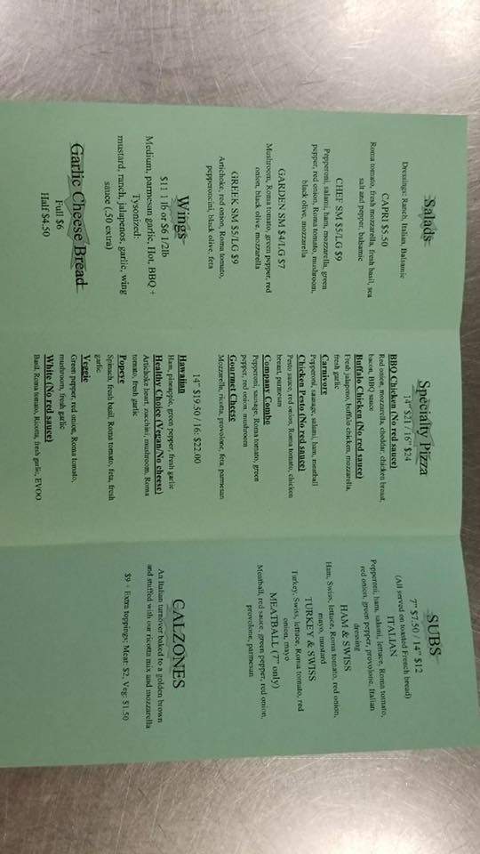 Arizona Pizza Co - Tucson, AZ menu_pic