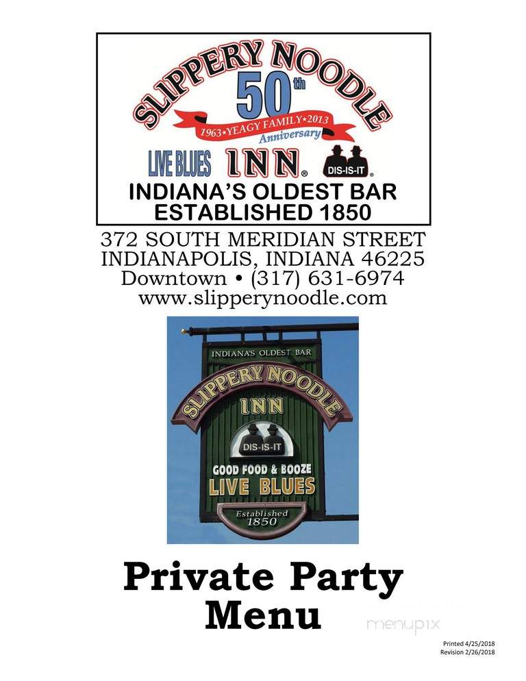 Slippery Noodle Inn - Indianapolis, IN