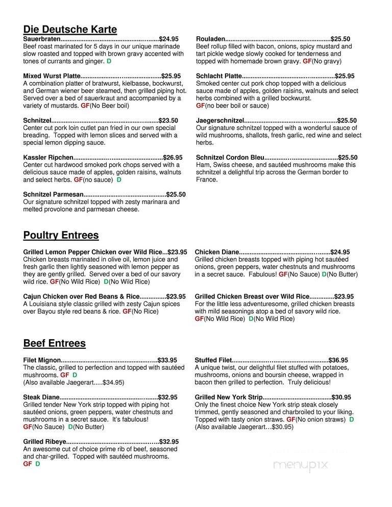 Rathskeller Restaurant - Indianapolis, IN menu_pic