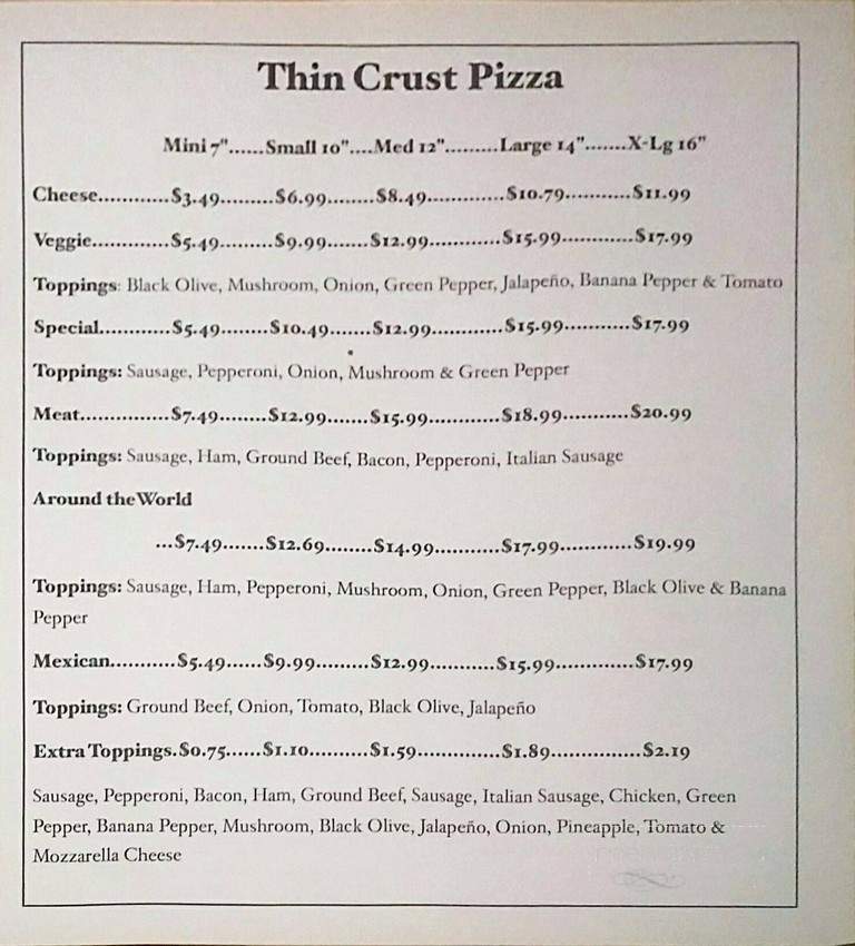 Villageo Pizza - Indianapolis, IN menu_pic
