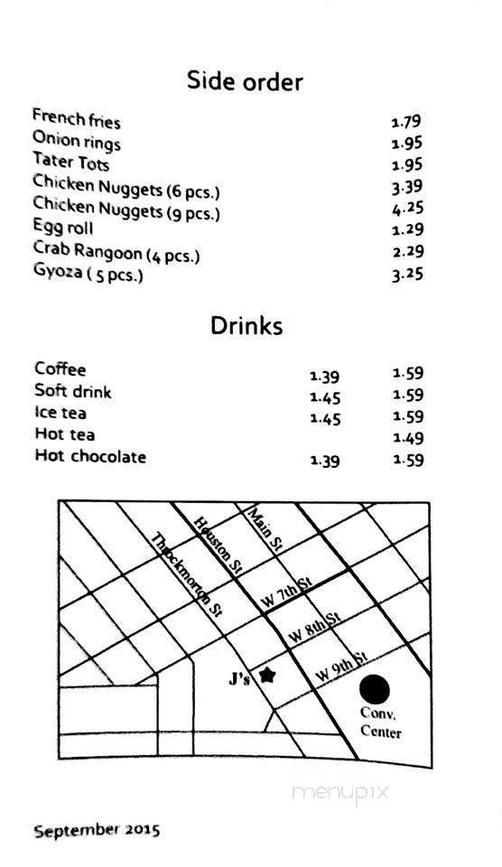 J's Burgers N' More - Fort Worth, TX menu_pic