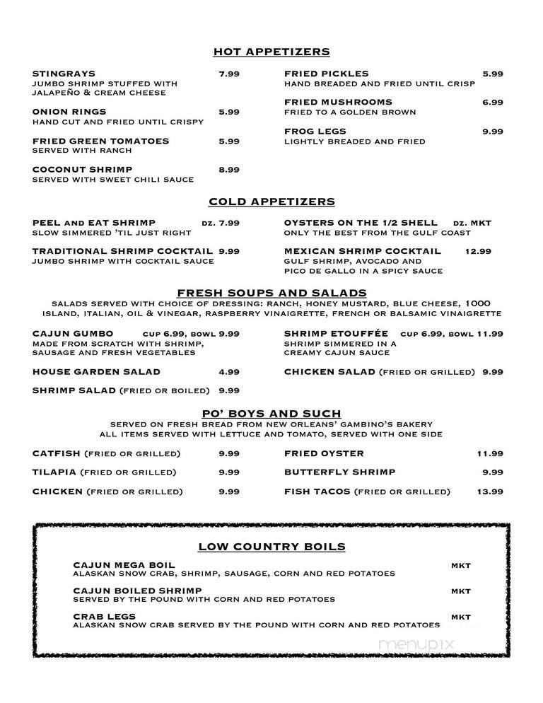 Catfish & Co - Hurst, TX menu_pic