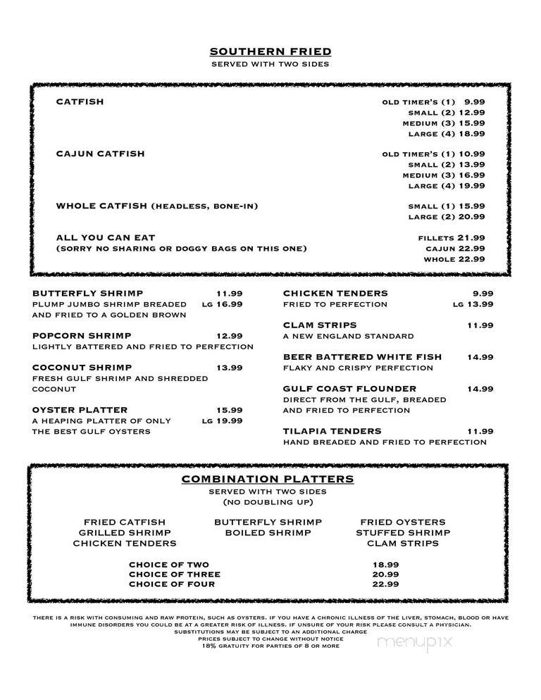 Catfish & Co - Hurst, TX menu_pic