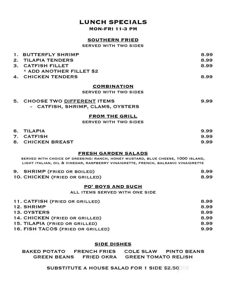 Catfish & Co - Hurst, TX menu_pic