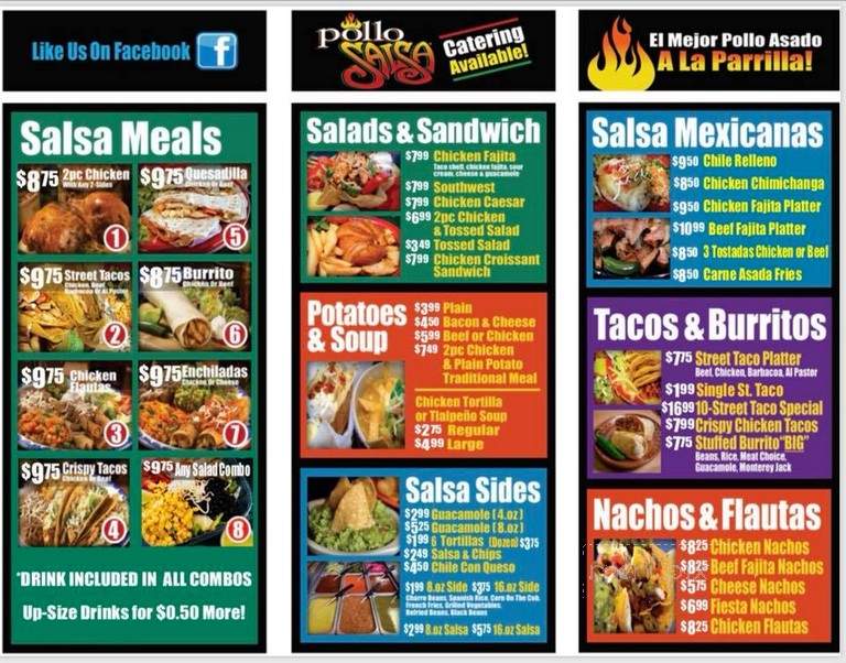 Pollo Salsa - Grand Prairie, TX menu_pic