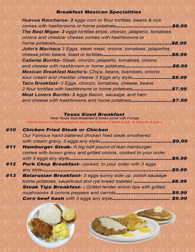 Mustang Cafe & Bar - Plano, TX menu_pic