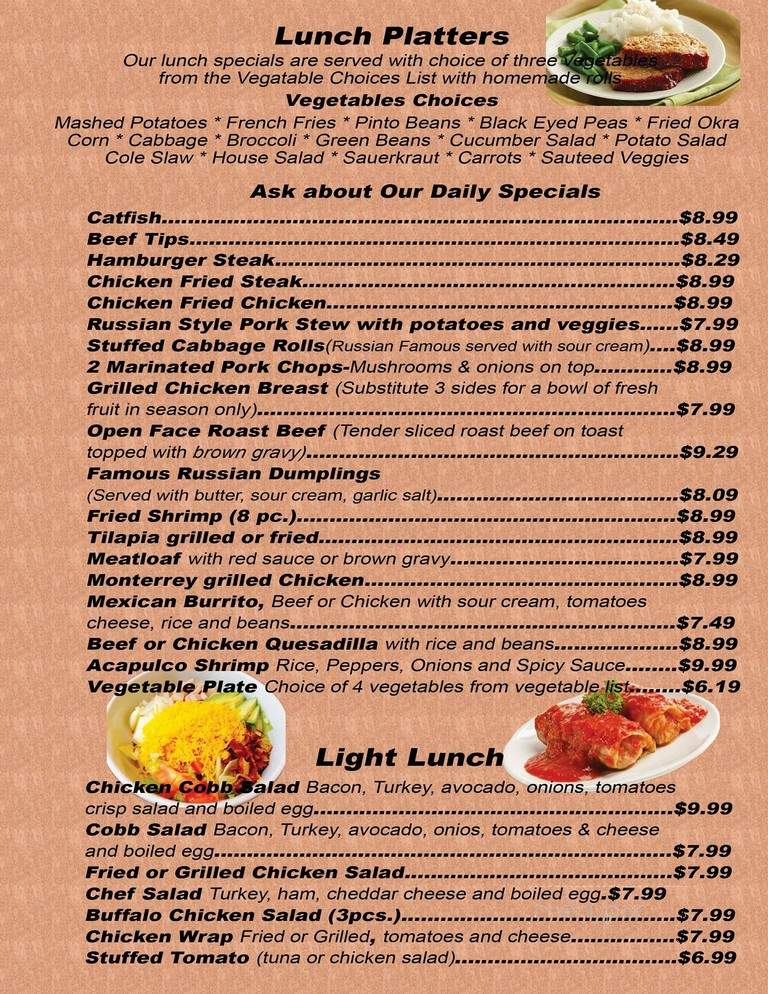 Mustang Cafe & Bar - Plano, TX menu_pic