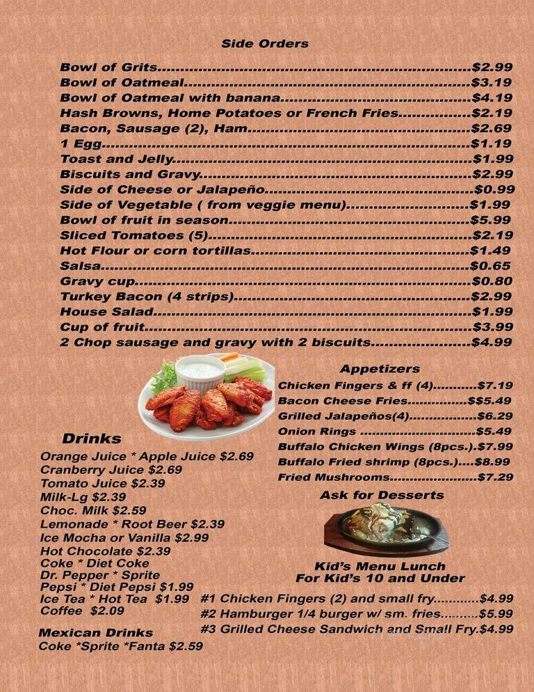 Mustang Cafe & Bar - Plano, TX menu_pic