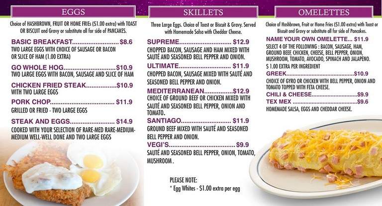 Purple Onion Restaurant - Dallas, TX menu_pic