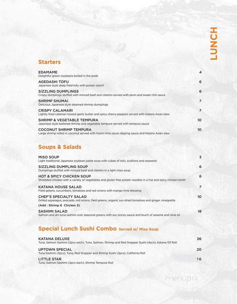 Little Katana - Dallas, TX menu_pic