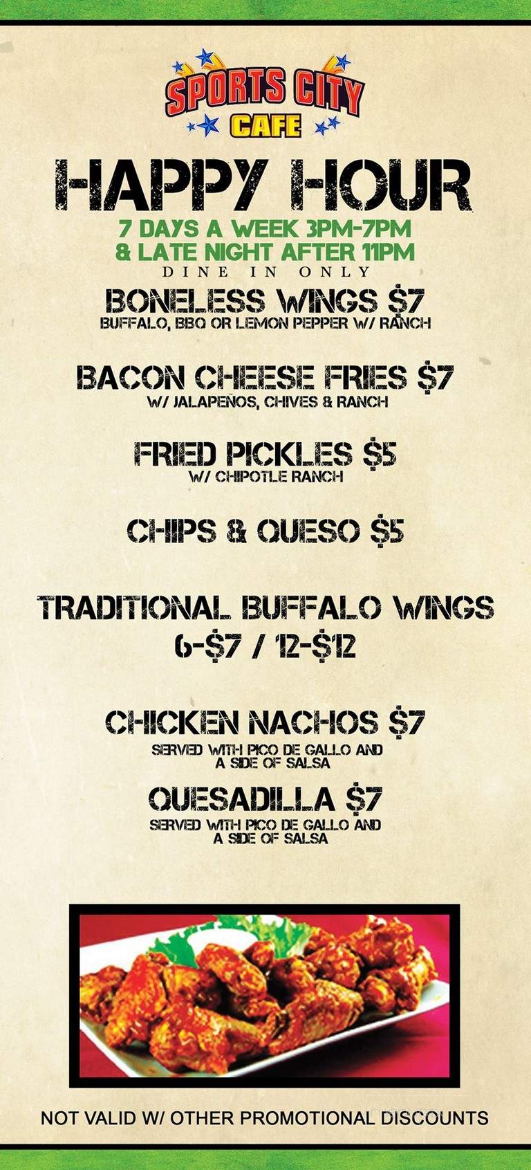 Sport City Cafe - Dallas, TX menu_pic