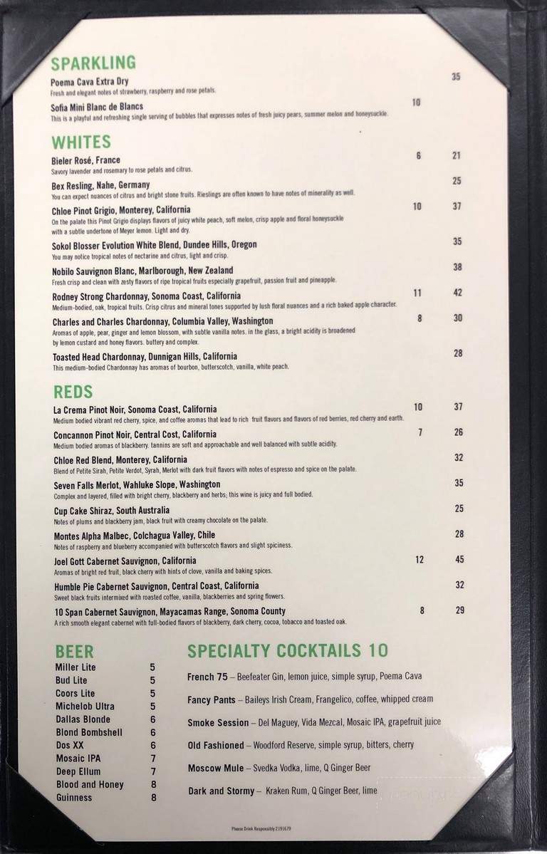 Cretia's On Mc Kinney - Dallas, TX menu_pic