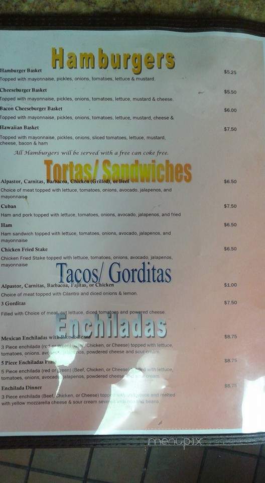 Asi Es Mi Tierra Mexican - Dallas, TX menu_pic