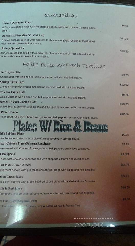 Asi Es Mi Tierra Mexican - Dallas, TX menu_pic