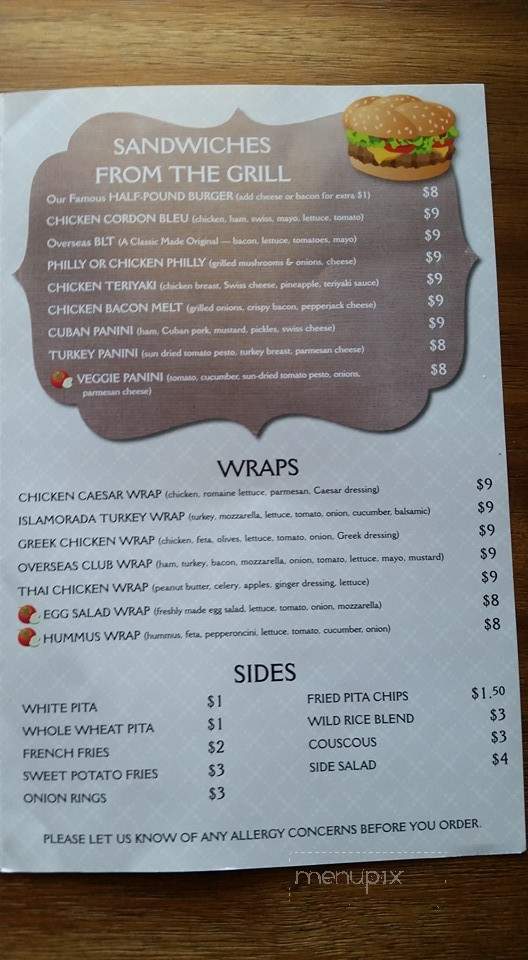 Athens Cafe & Grill - Islamorada, FL menu_pic