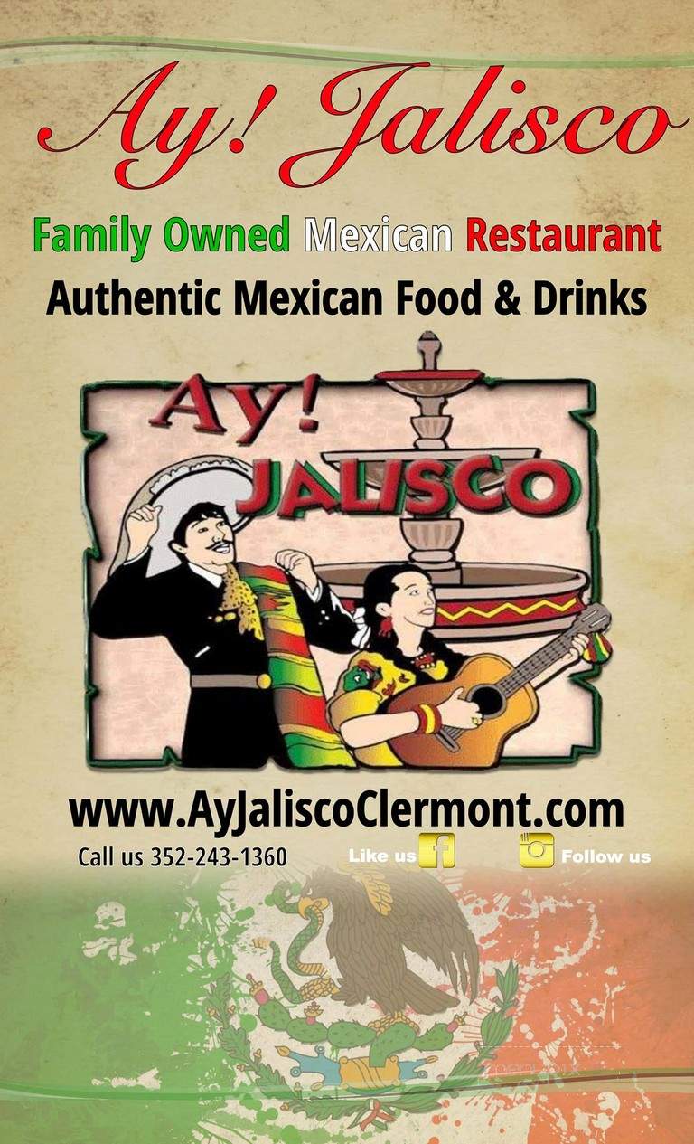 Ay Jalisco 5 - Clermont, FL menu_pic