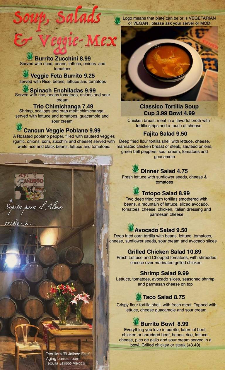 Ay Jalisco 5 - Clermont, FL menu_pic