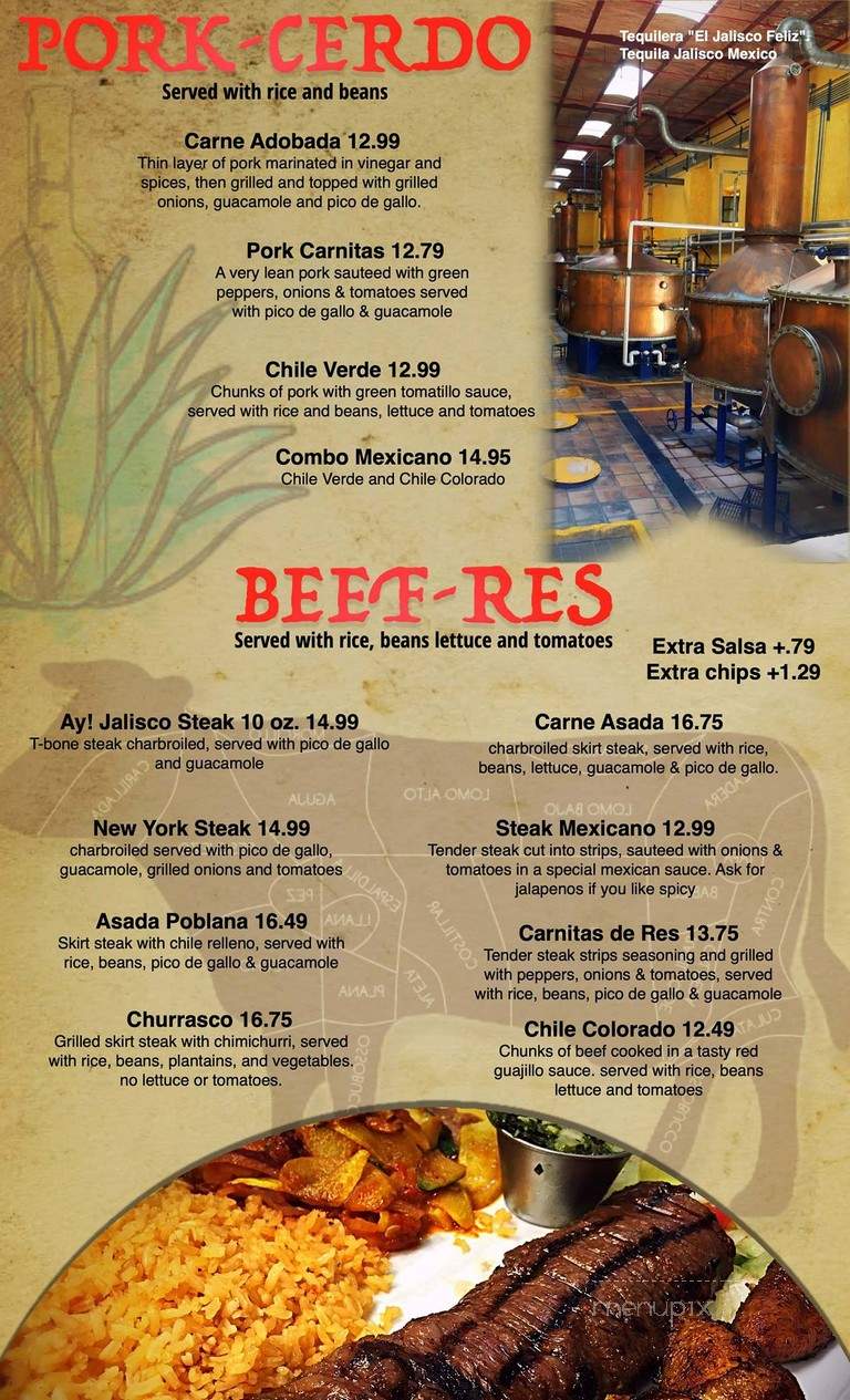 Ay Jalisco 5 - Clermont, FL menu_pic