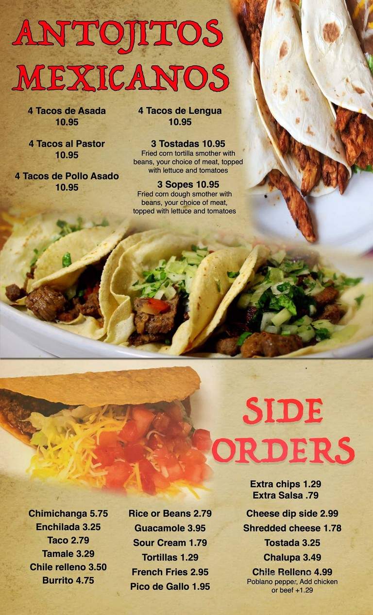 Ay Jalisco 5 - Clermont, FL menu_pic
