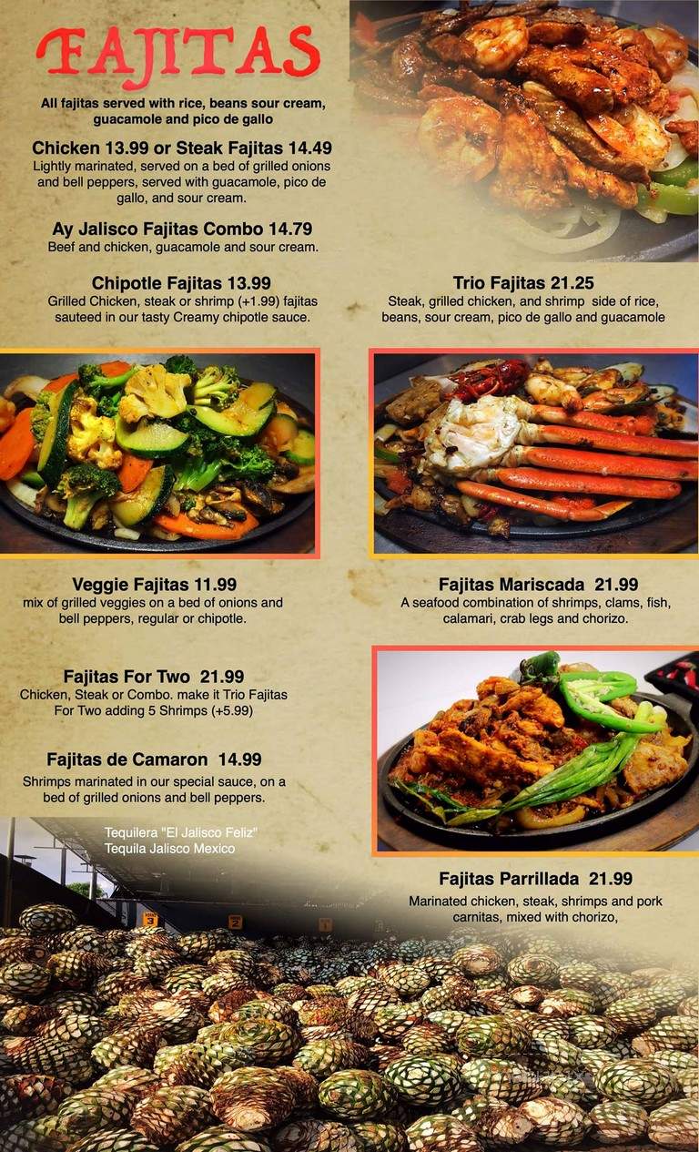 Ay Jalisco 5 - Clermont, FL menu_pic