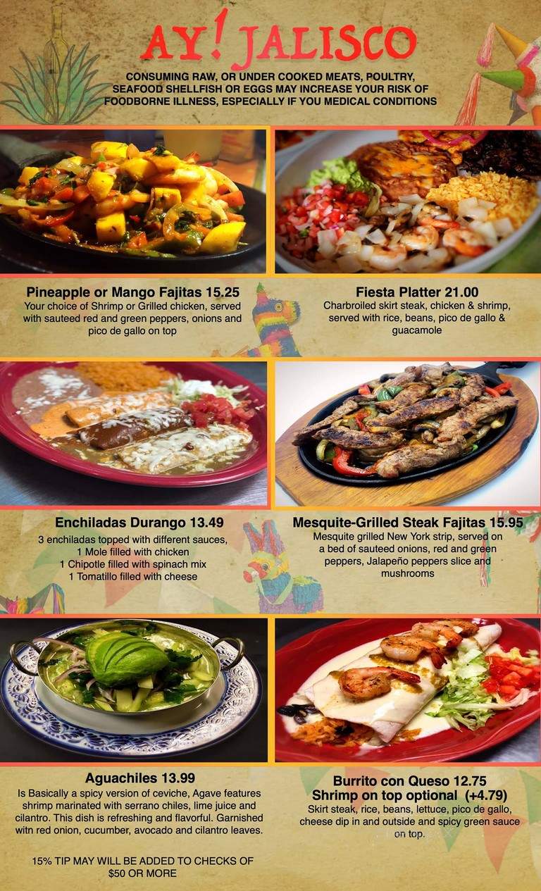 Ay Jalisco 5 - Clermont, FL menu_pic