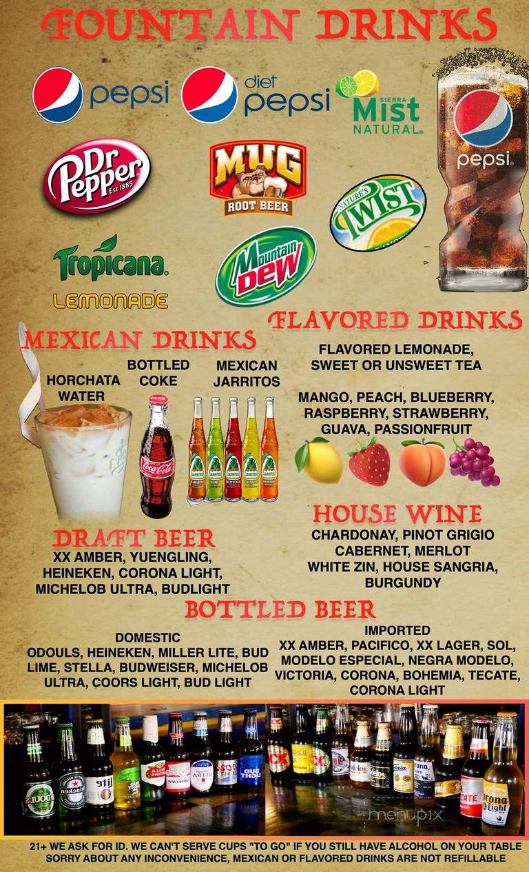 Ay Jalisco 5 - Clermont, FL menu_pic