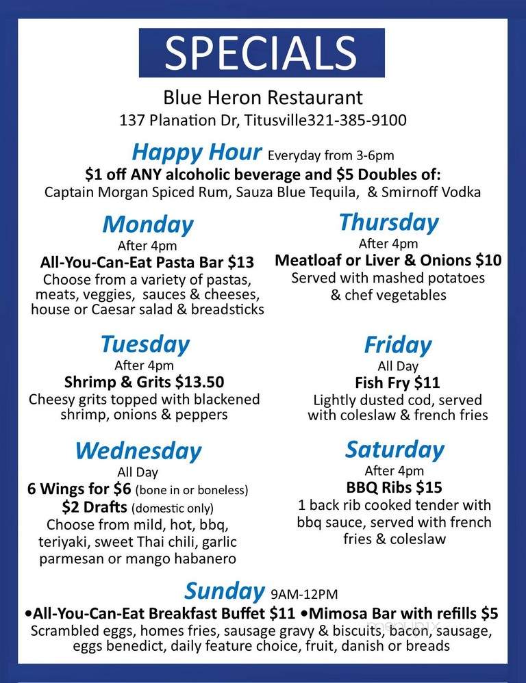 Blue Heron Restaurant - Naples, FL